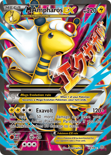 M Ampharos EX (88/98) [XY: Ancient Origins] (Online Only)