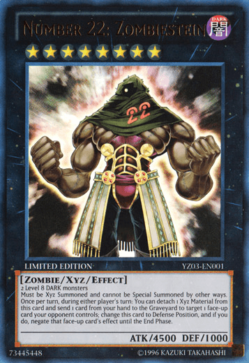 Number 22: Zombiestein [YZ03-EN001] Ultra Rare (ONLINE ORDER ONLY)
