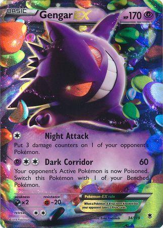 Gengar EX (34/119) (Jumbo Card) [XY: Phantom Forces] (Online Only)