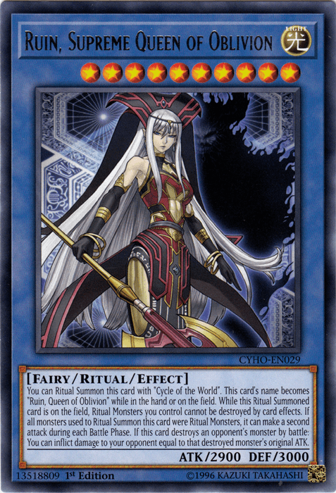 Ruin, Supreme Queen of Oblivion [CYHO-EN029] Rare (ONLINE ORDER ONLY)