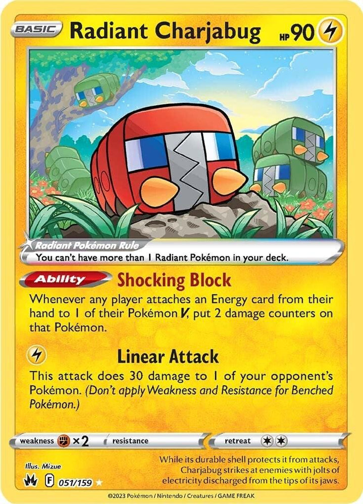 Radiant Charjabug (051/159) [Sword & Shield: Crown Zenith] (Online Only)
