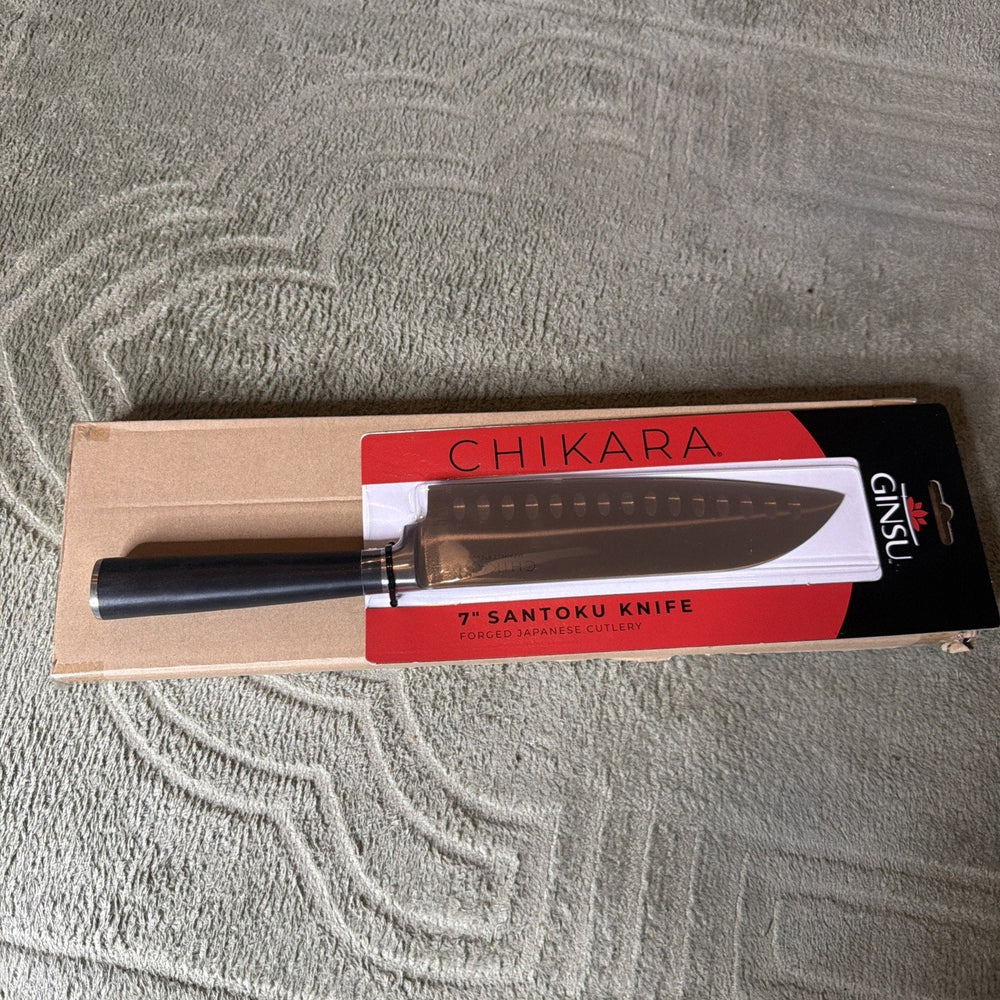 Ginsu Chikara Series Japanese Steel 7-Inch Santoku Knife (ONLINE ORDER ONLY)