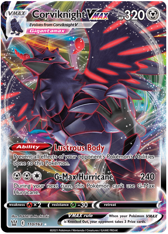 Corviknight VMAX (110/163) [Sword & Shield: Battle Styles] (Online Only)