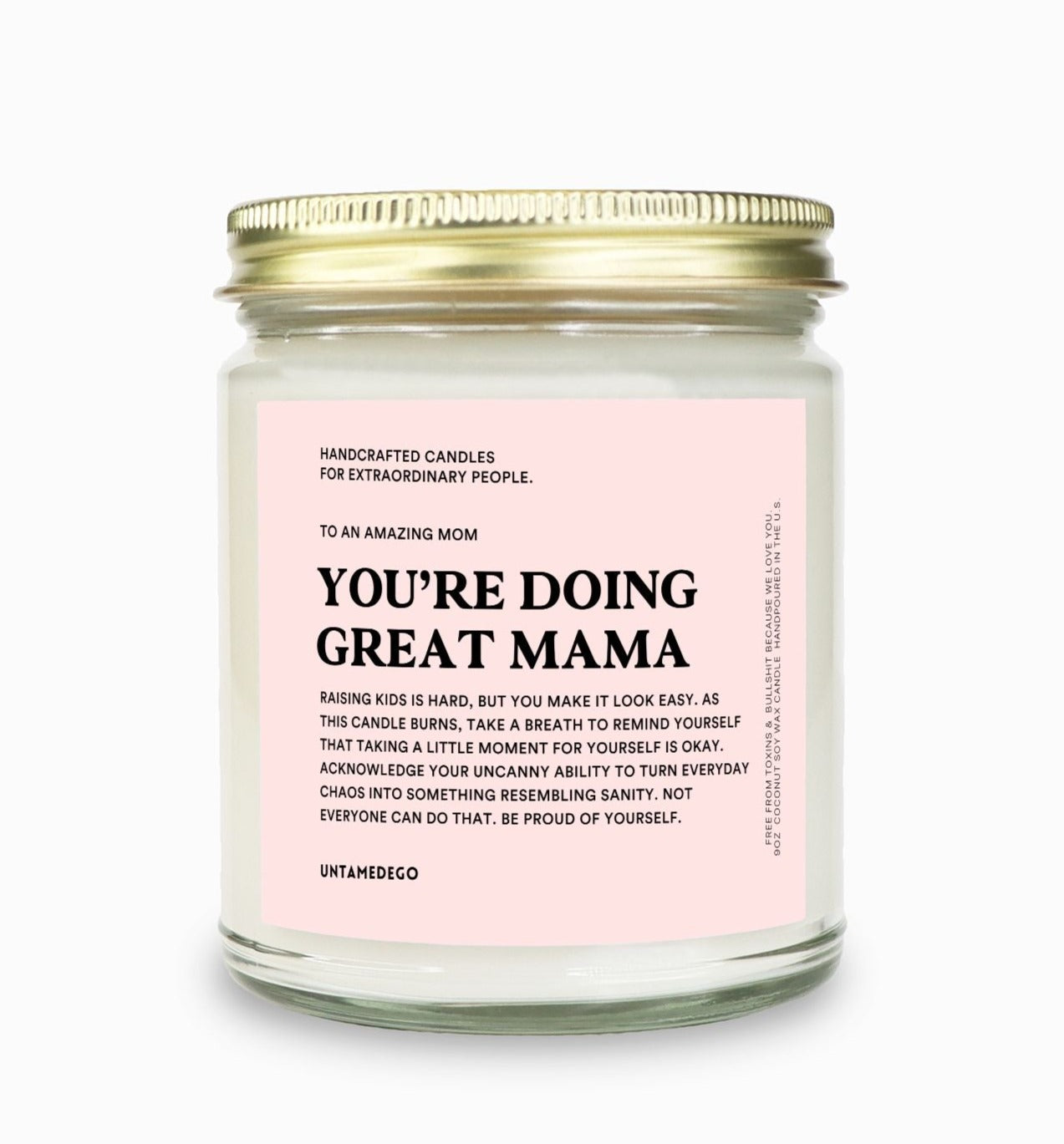 You're Doing Great Mama Message Candle (ONLINE ORDER ONLY)
