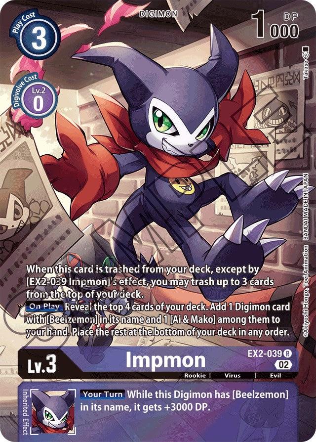 Impmon [EX2-039] (Alternate Art) [Starter Deck: Beelzemon Advanced Deck Set] (ONLINE ORDER ONLY)