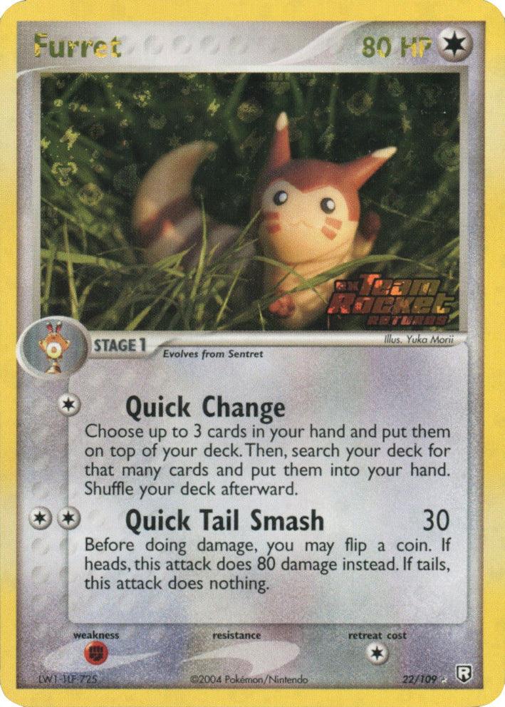 Furret (22/109) (Stamped) [EX: Team Rocket Returns] (Online Only)