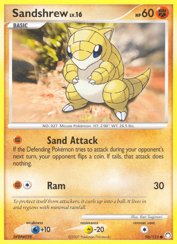Sandshrew (96/123) [Diamond & Pearl: Mysterious Treasures] (Online Only)