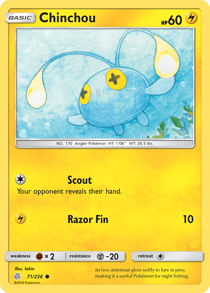 Chinchou (71/236) [Sun & Moon: Cosmic Eclipse] (Online Only)