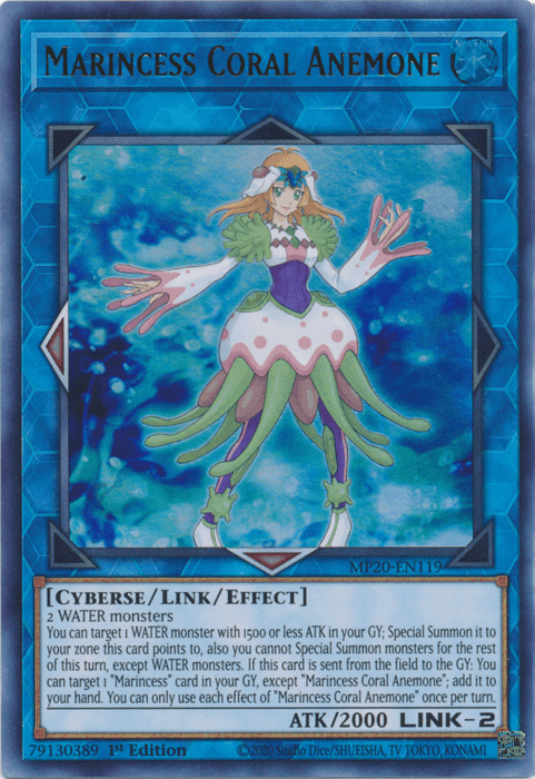 Marincess Coral Anemone [MP20-EN119] Ultra Rare (ONLINE ORDER ONLY)