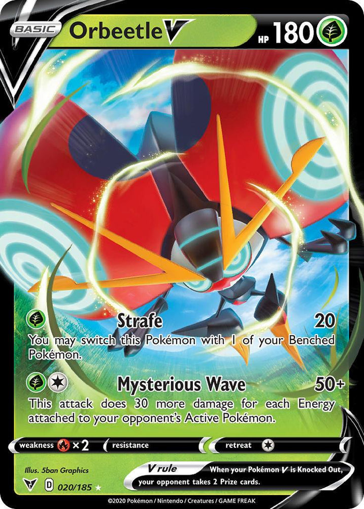 Orbeetle V (020/185) [Sword & Shield: Vivid Voltage] (Online Only)