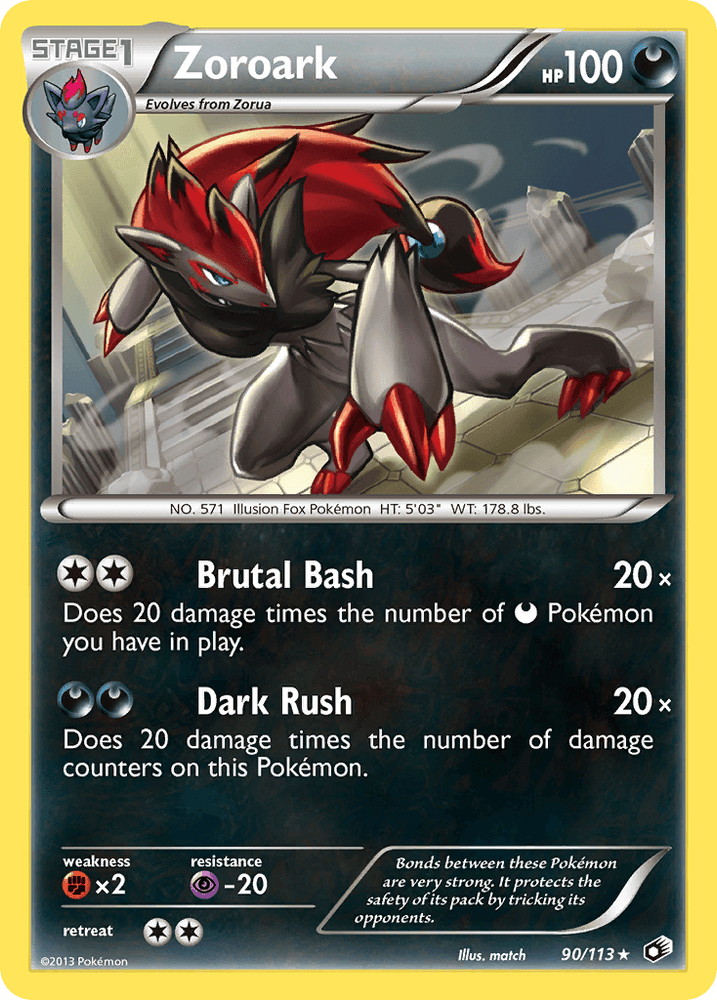 Zoroark (90/113) (Theme Deck Exclusive) [Black & White: Legendary Treasures] (Online Only)