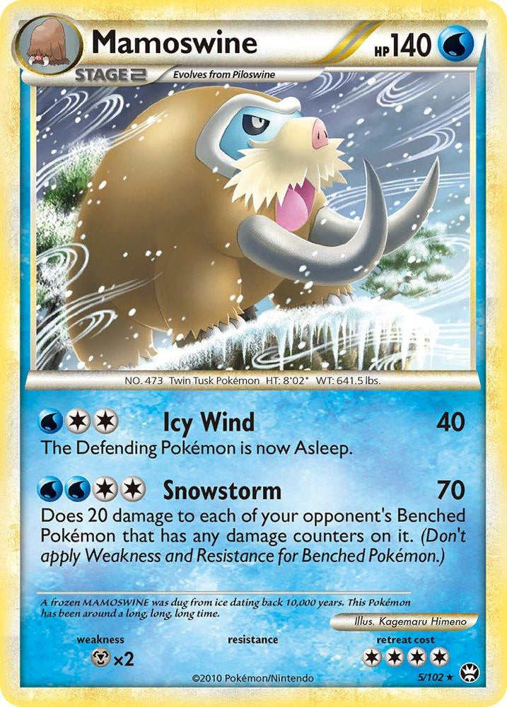 Mamoswine (5/102) (Theme Deck Exclusive) [HeartGold & SoulSilver: Triumphant] (Online Only)