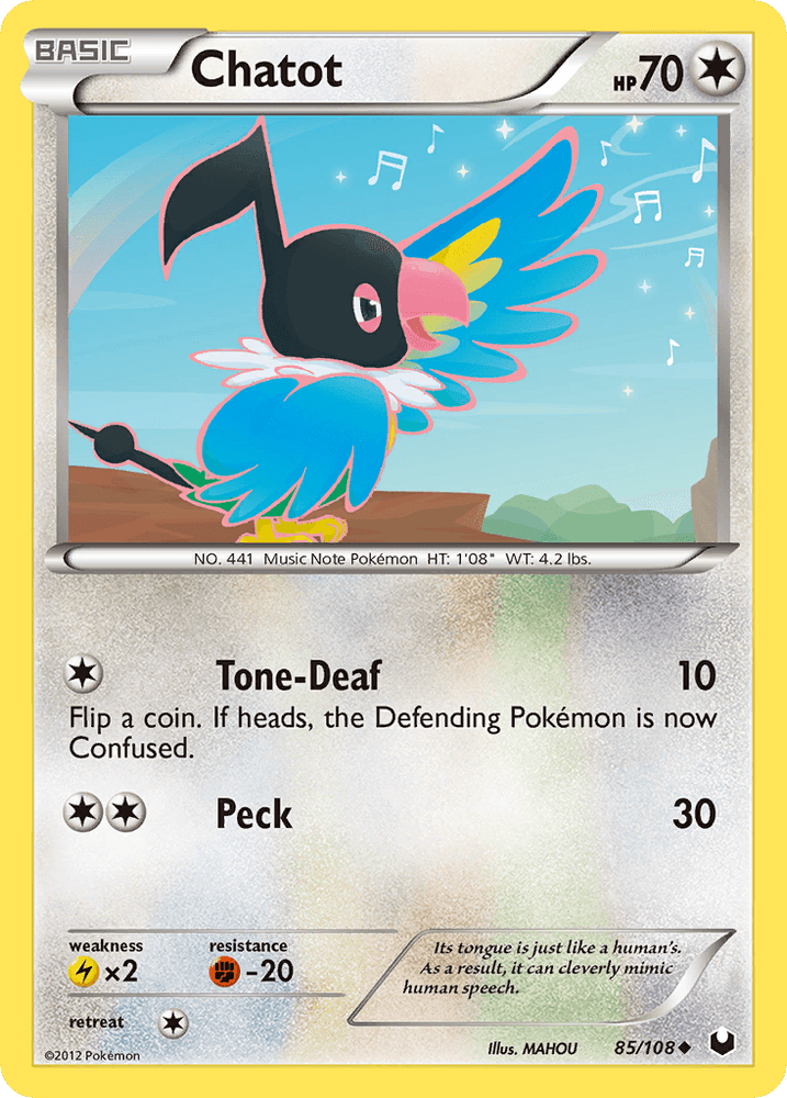 Chatot (85/108) [Black & White: Dark Explorers] (Online Only)
