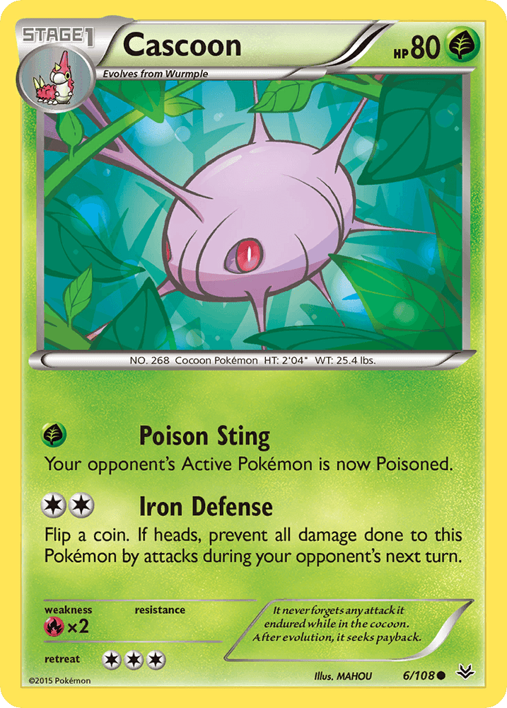 Cascoon (6/108) [XY: Roaring Skies] (Online Only)