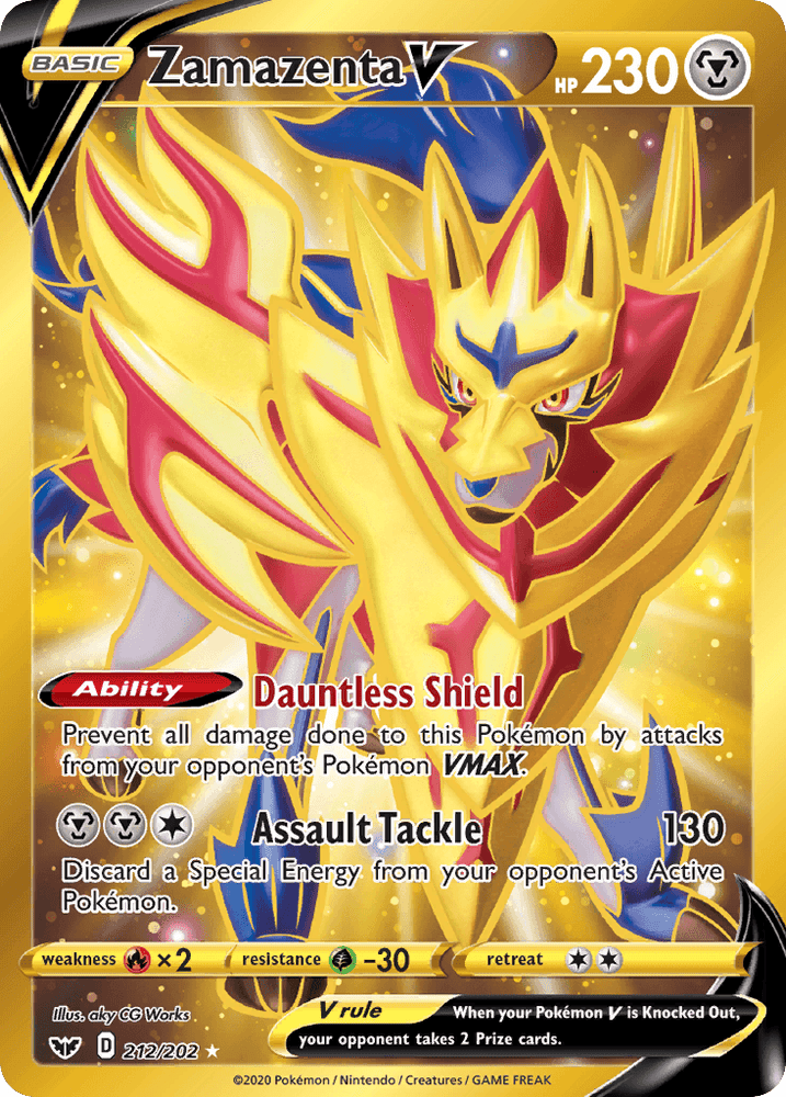Zamazenta V (212/202) [Sword & Shield: Base Set] (Online Only)