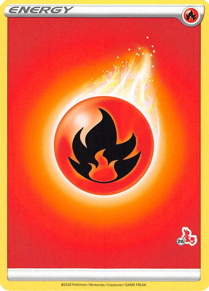 Fire Energy (Cinderace Stamp #26) [Battle Academy 2022] (Online Only)