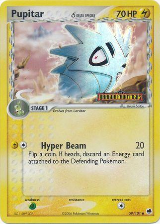Pupitar (59/101) (Delta Species) (Stamped) [EX: Dragon Frontiers] (Online Only)