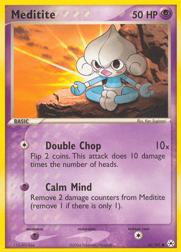 Meditite (65/101) [EX: Hidden Legends] (Online Only)