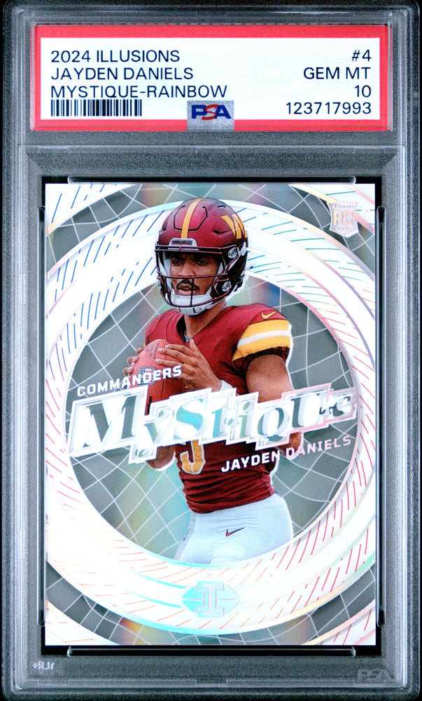 Graded 2024 Panini Illusions Jayden Daniels #RAINBOW Rookie RC Football Card PSA 10 Gem Mint (ONLINE ORDER ONLY)