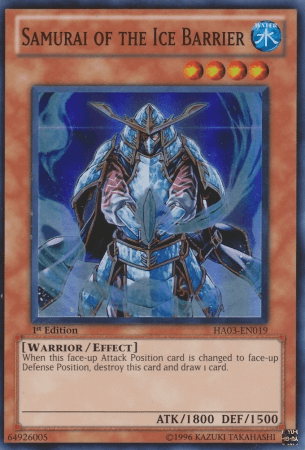Samurai of the Ice Barrier [HA03-EN019] Super Rare (ONLINE ORDER ONLY)