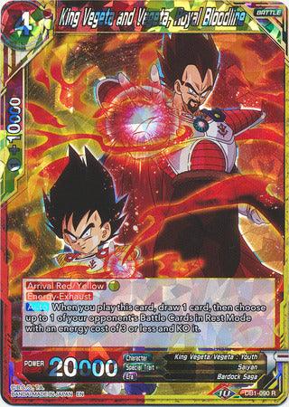 King Vegeta and Vegeta, Royal Bloodline (DB1-090) [Dragon Brawl] (ONLINE ORDER ONLY)