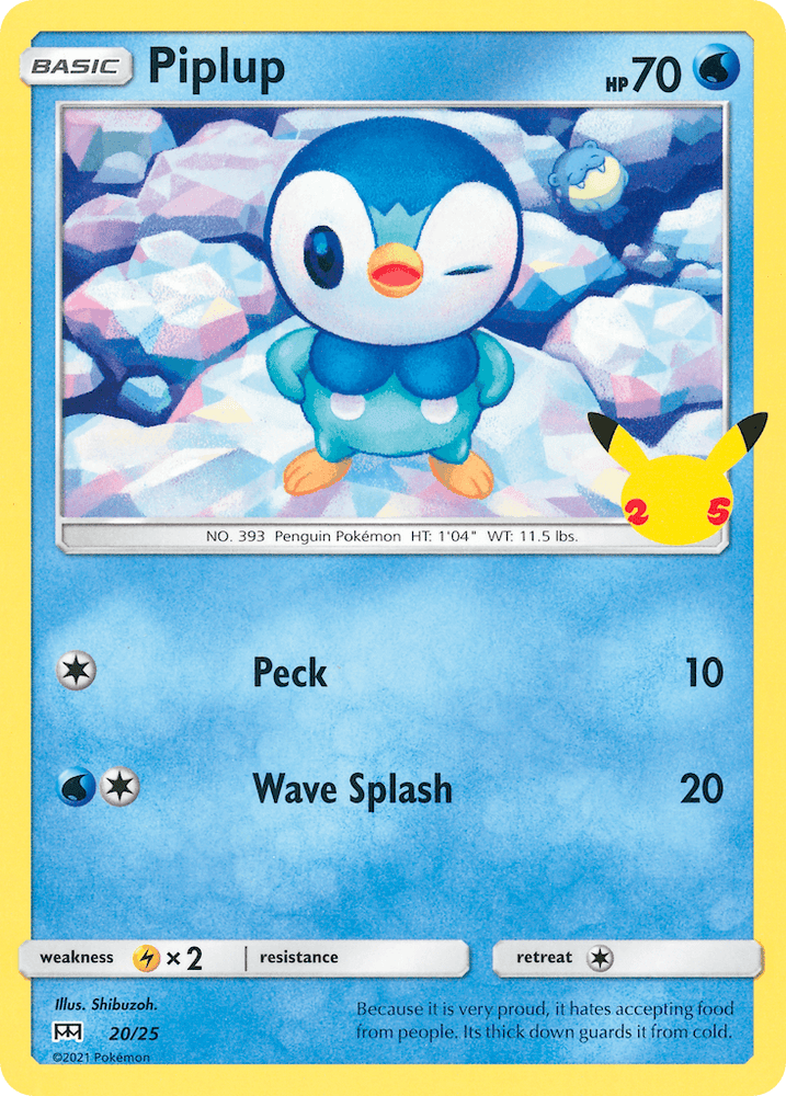 Piplup (20/25) [McDonald's 25th Anniversary] (Online Only)