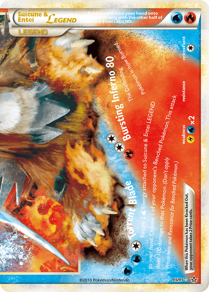 Suicune & Entei LEGEND (95/95) [HeartGold & SoulSilver: Unleashed] (Online Only)