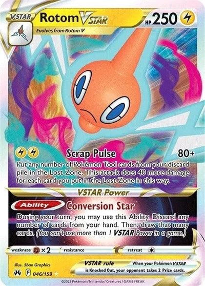 Rotom VSTAR (046/159) [Sword & Shield: Crown Zenith] (Online Only)