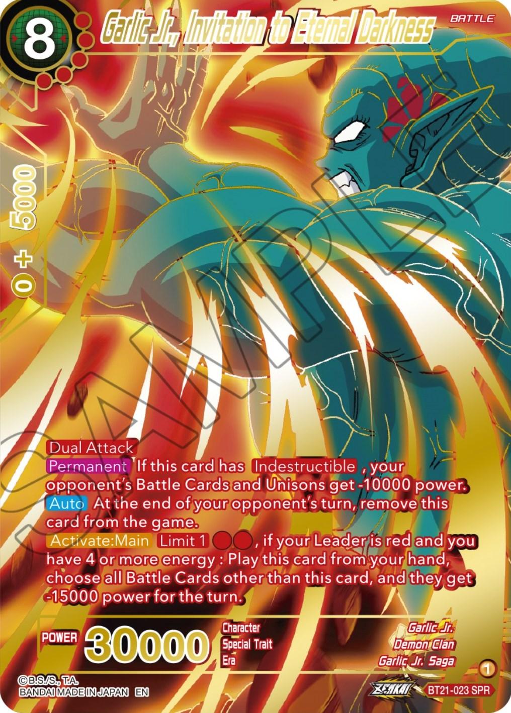 Garlic Jr., Invitation to Eternal Darkness (SPR) (BT21-023) [Wild Resurgence] (ONLINE ORDER ONLY)