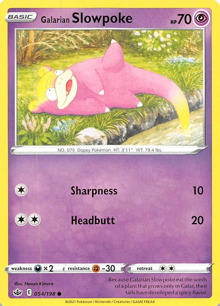 Galarian Slowpoke (054/198) [Sword & Shield: Chilling Reign] (Online Only)