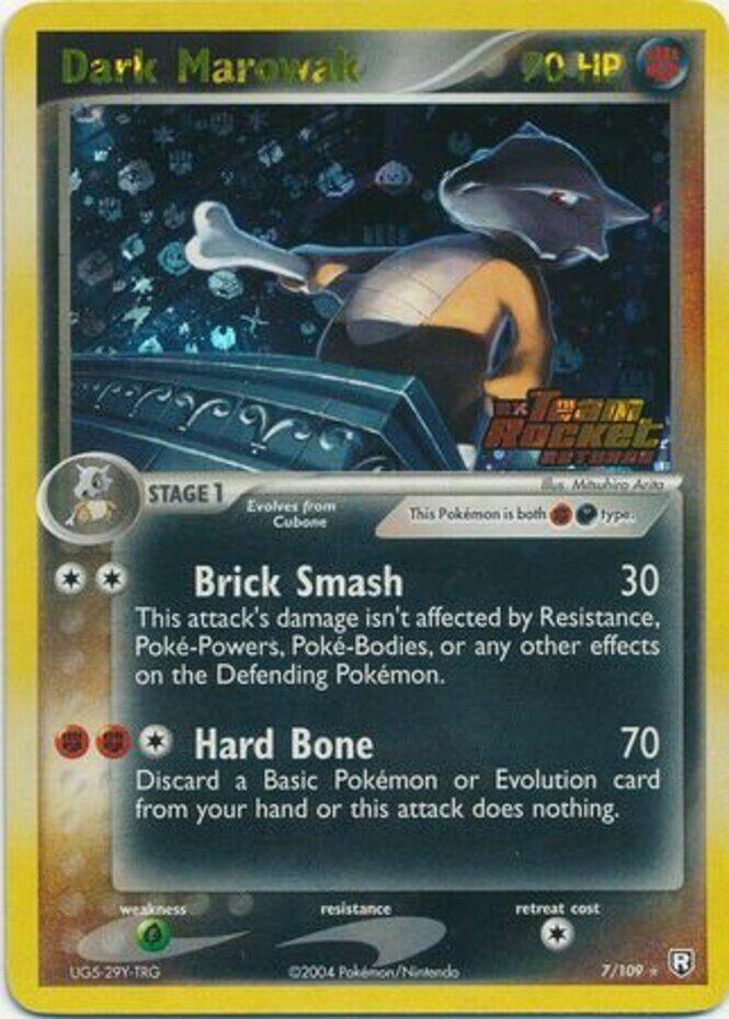 Dark Marowak (7/109) (Stamped) [EX: Team Rocket Returns] (Online Only)