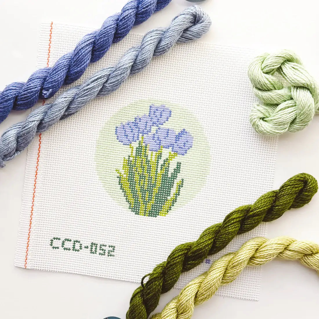 Cotswold Co Designs - Floral Needlepoint Canvas, Needlepoint Ornament Canvas (ONLINE ORDER ONLY)
