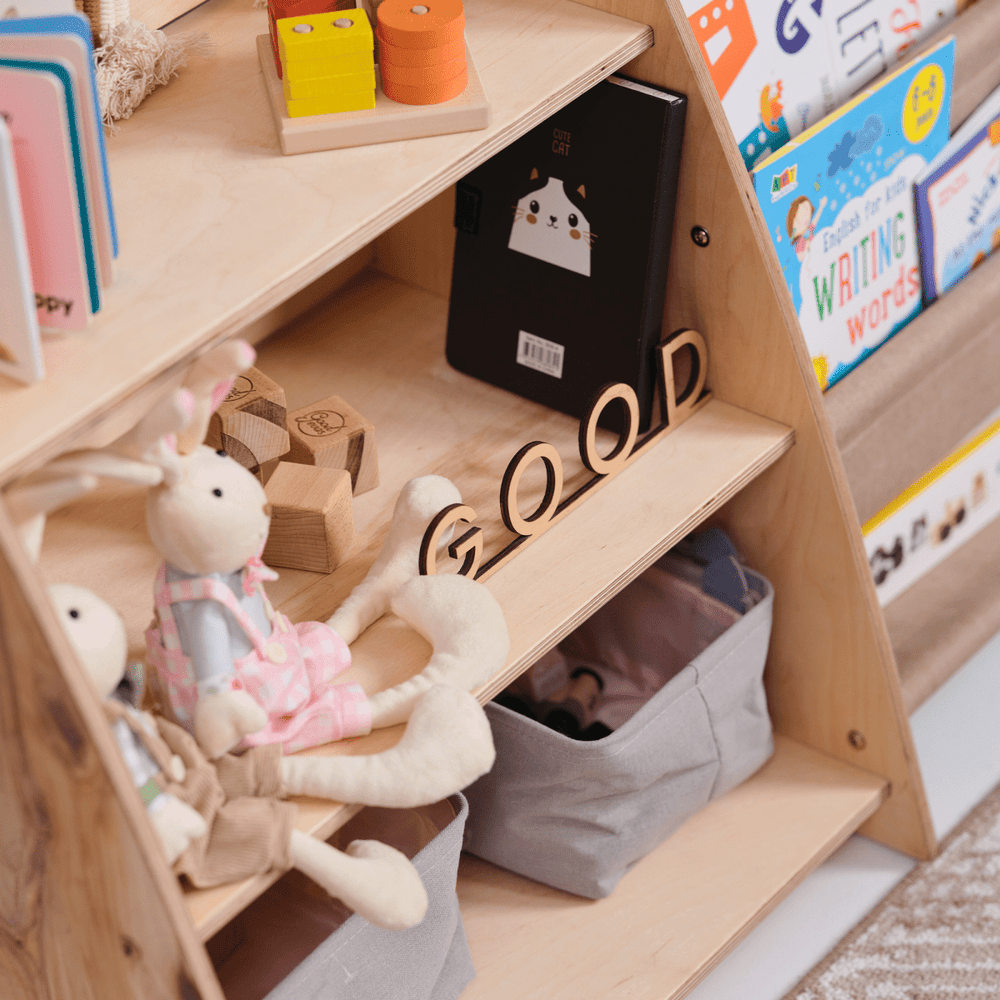 2in1 Montessori Shelf for Books and Toys (ONLINE ORDER ONLY)