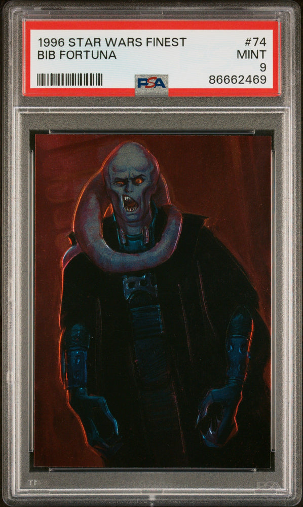 1996 STAR WARS FINEST BIB FORTUNA  #74 - PSA 9 (Online Order Only)