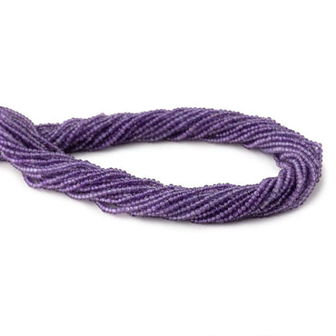 2mm Amethyst Micro Faceted Rondelle Beads 13 inch 230 pieces (ONLINE ORDER ONLY)