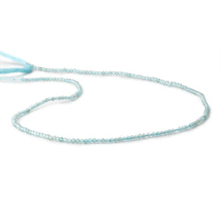 2mm Apatite Micro Faceted Round Beads 12.5 inch 190 pieces AA (ONLINE ORDER ONLY)