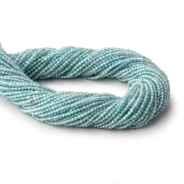 2mm Apatite Micro Faceted Round Beads 12.5 inch 190 pieces AA (ONLINE ORDER ONLY)