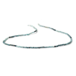 2mm Blue Sapphire Micro Faceted Round Beads 12.5 inch 168 pieces (ONLINE ORDER ONLY)