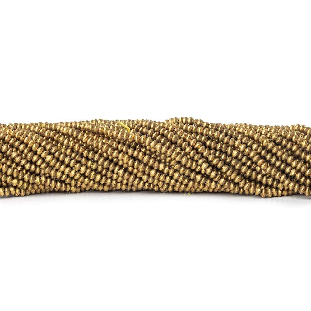 2mm Brass Disc Beads 8 inch 140 pieces (ONLINE ORDER ONLY)