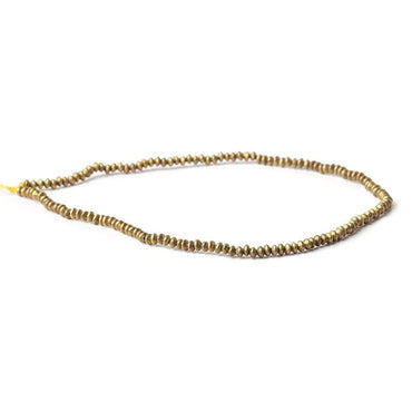 2mm Brass Disc Beads 8 inch 140 pieces (ONLINE ORDER ONLY)