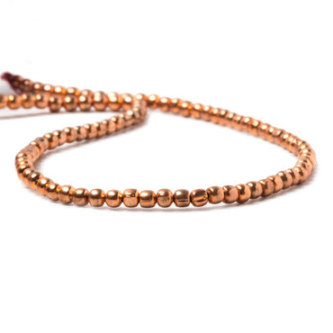 2mm Bright Copper plain round Beads 8 inch 104 pieces (ONLINE ORDER ONLY)