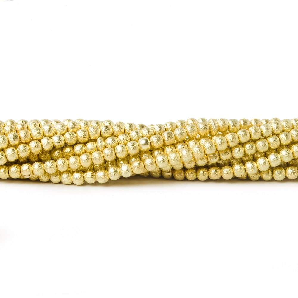 2mm Brushed Round Beads (ONLINE ORDER ONLY)