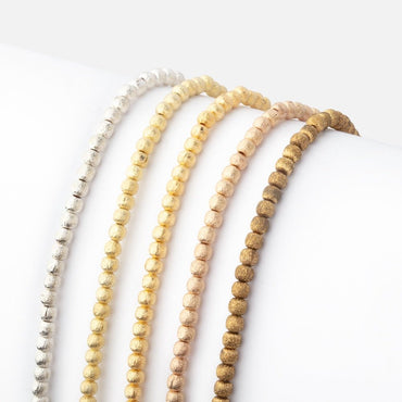 2mm Brushed Round Beads (ONLINE ORDER ONLY)