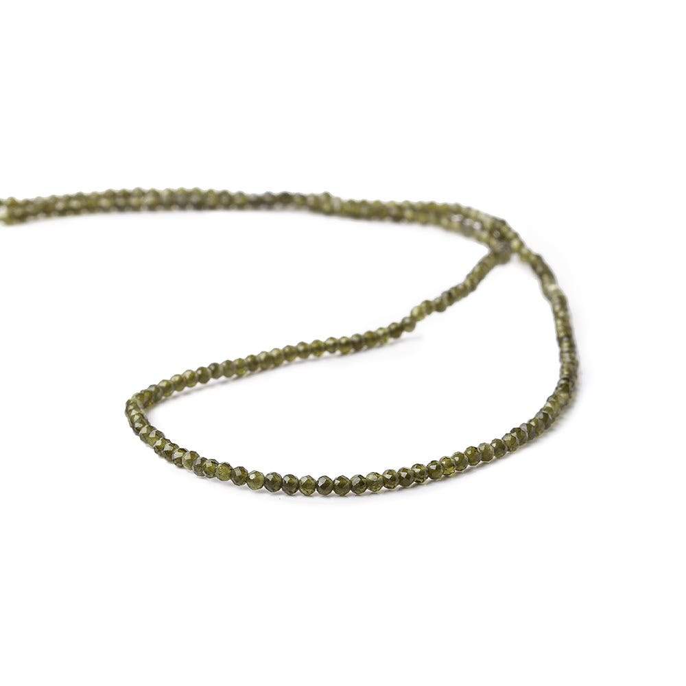 2mm Cat's Eye Green Quartz microfaceted round beads 13 inch 175 pieces A (ONLINE ORDER ONLY)