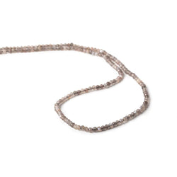 2mm Chocolate Brown & Mink Grey Moonstone microfaceted rondelles 175 pcs (ONLINE ORDER ONLY)