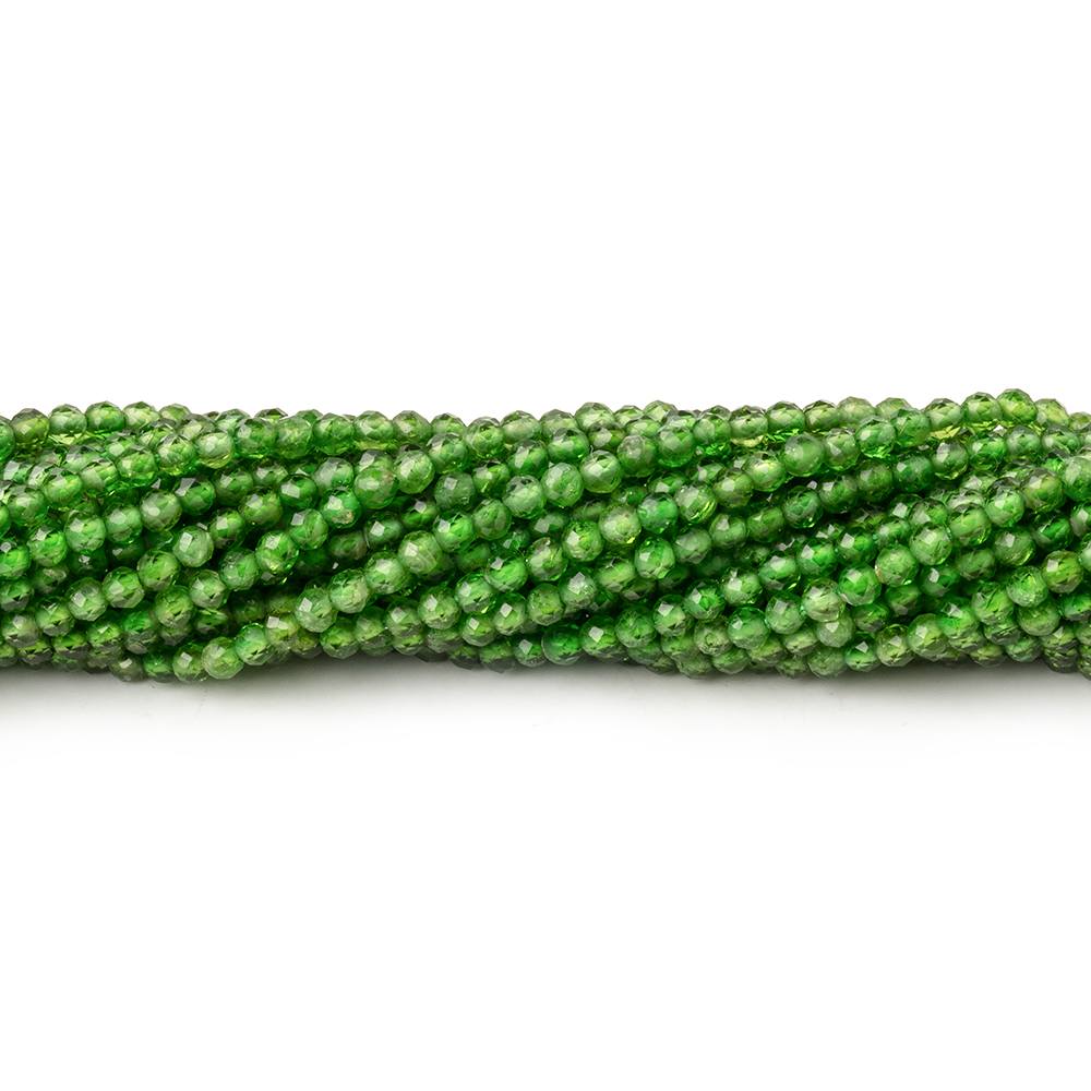 2mm Chrome Diopside Micro Faceted Round Beads 12.5 inch 166 pieces (ONLINE ORDER ONLY)