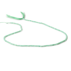 2mm Chrysoprase Micro Faceted Rondelle Beads 12.5 inch 195 pieces AA (ONLINE ORDER ONLY)