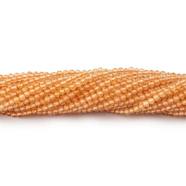2mm Citrine Micro Faceted Round Beads 12.5 inch 166 pieces AA (ONLINE ORDER ONLY)