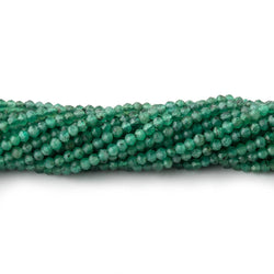 2mm Emerald Micro Faceted Rondelle Beads 12.5 inch 168 pieces (ONLINE ORDER ONLY)