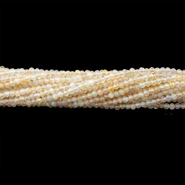 2mm Ethiopian Opal Micro Faceted Rondelle Beads 16 inch 248 pieces (ONLINE ORDER ONLY)